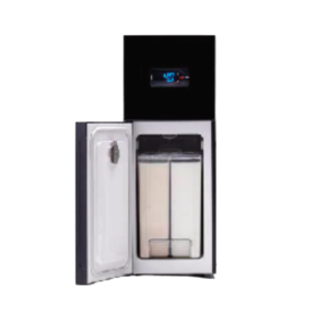 Mini frigo 7 L - porte transparente en verre + chauffe-tasses